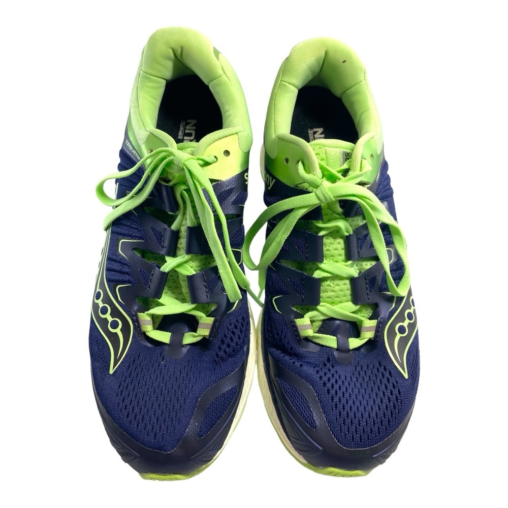 Saucony Womens Triumph Everun Running Sneakers Green Blue Sz 10.5 Shoes
